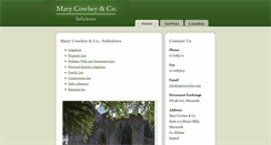 Desktop Screenshot of marycowhey.com