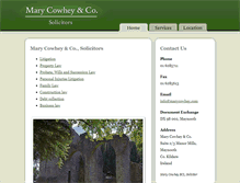 Tablet Screenshot of marycowhey.com